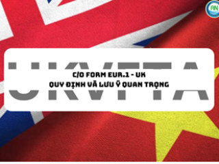 C/O FORM EUR.1 - UK - QUY ĐỊNH VÀ LƯU Ý QUAN TRỌNG